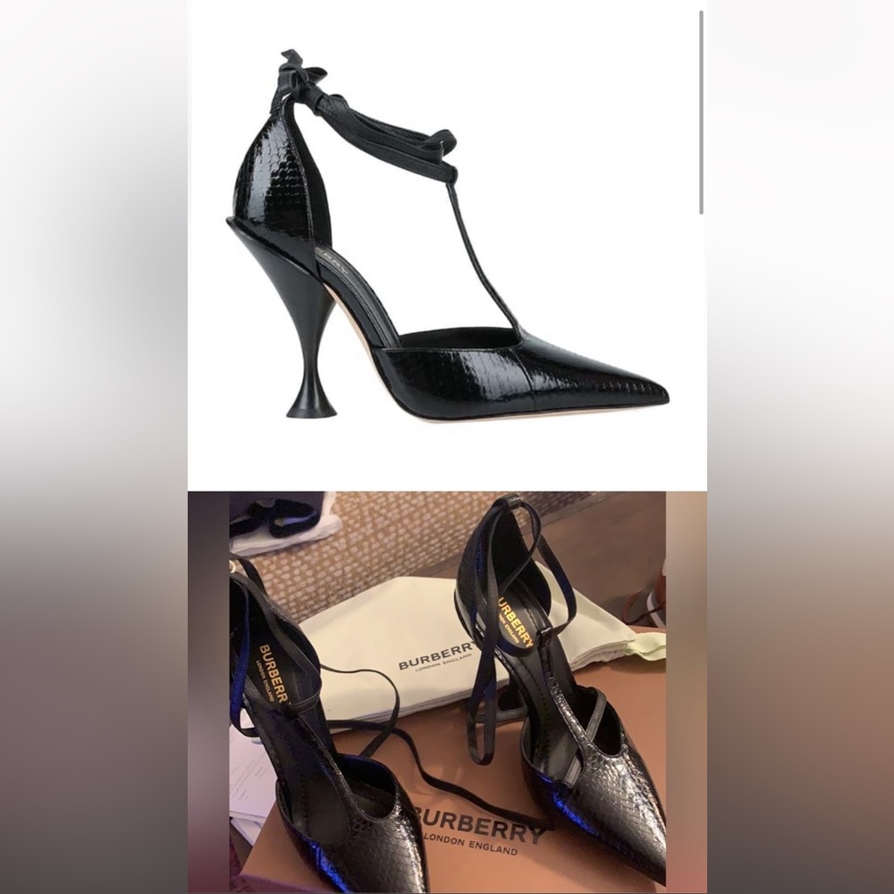 BURBERRY Heels Leather black 7US 37EU